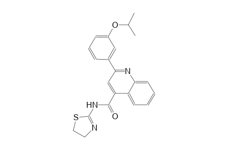 N-(4,5-dihydro-1,3-thiazol-2-yl)-2-(3-isopropoxyphenyl)-4-quinolinecarboxamide