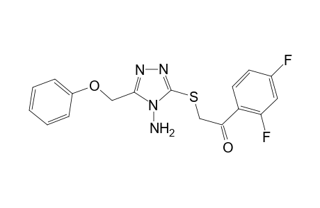 2-{[4-Amino-5-(phenoxymethyl)-4H-1,2,4-triazol-3-yl]sulfanyl}-1-(2,4-difluorophenyl)-1-ethanone