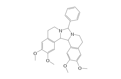 5,6,10,11,15b,15c-Hexahydro-8-(phenyl)-2,3,13,14-tetramethoxy-8H-imidazo[5,1-a:4,3-a']diisoquinoline