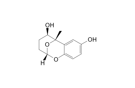 2,6-Epoxy-2H-1-benzoxocin-5,8-diol, 3,4,5,6-tetrahydro-6-methyl-, (2.alpha.,5.beta.,6.alpha.)-(.+-.)-