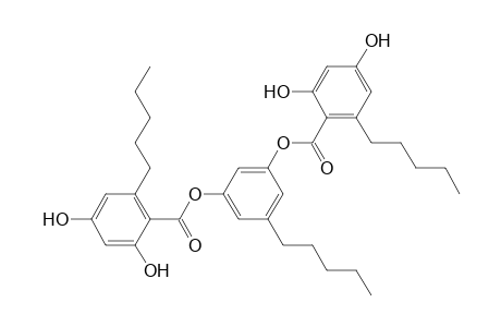 5'-pentylbenzene-1',3'-diyl bis(2,4-dihydroxy-6-pentylbenzoate)