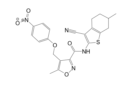N-(3-cyano-6-methyl-4,5,6,7-tetrahydro-1-benzothien-2-yl)-5-methyl-4-[(4-nitrophenoxy)methyl]-3-isoxazolecarboxamide