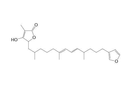 2(5H)-Furanone, 5-[13-(3-furanyl)-2,6,10-trimethyl-6,8-tridecadienyl]-4-hydroxy-3-methyl-