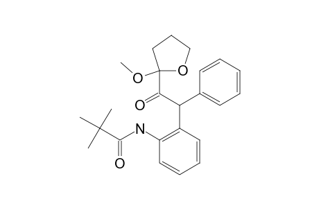 1-[2-(2-METHOXY)-TETRAHYDRO-FURANYL]-2-PHENYL-2-(2-PIVALOYL-AMIDOPHENYL)-ETHANONE;(DIASTEREOMER-1)