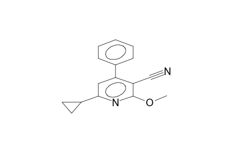 2-cyclopropyl-4-phenyl-5-cyano-6-methoxypyridine