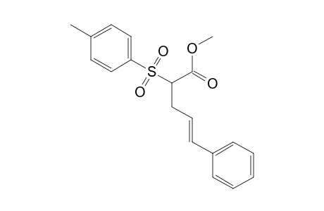 4-Pentenoic acid, 2-[(4-methylphenyl)sulfonyl]-5-phenyl-, methyl ester, (E)-