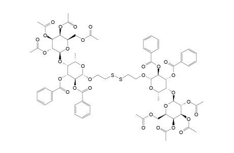 BIS-(2-ETHYL-2,3,4,6-TETRA-O-ACETYL-BETA-D-GALACTOPYRANOSYL-(1->4)-2,3-DI-O-BENZOYL-BETA-L-FUCOPYRANOSIDE)-DISULFIDE