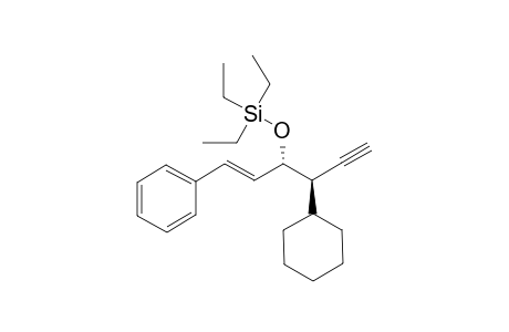 (+)-TRIETHYL-[(1S,2R)-(2-CYCLOHEXYL-1-(E)-STYRYL-BUT-3-YNYLOXY)]-SILANE