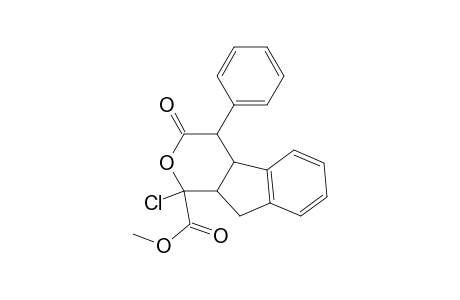 Methyl 1-chloro-1,3,4,4a,9,9a-hexahydro-3-oxo-4-phenylindeno[2,1-c] pyrane-1-carboxylate