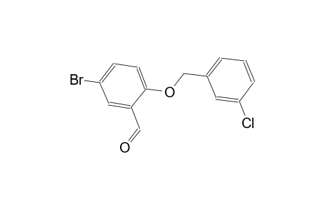 5-bromo-2-[(3-chlorobenzyl)oxy]benzaldehyde