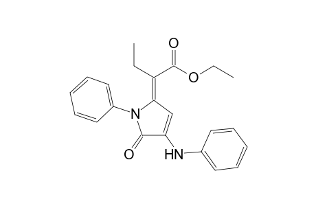 (E)-5-[1-(Ethoxycarbonyl)propylidene]-1-phenyl-3-phenylamino-2,5-dihydropyrrol-2-one