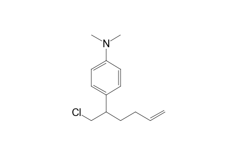 N,N-Dimethyl-4-(1-chloromethyl-4-pentenyl)aniline