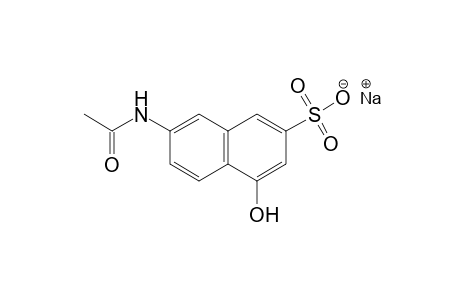 7-acetamido-4-hydroxy-2-naphthalenesulfonic acid, sodium salt