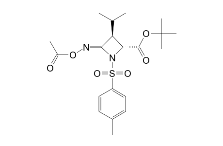 TERT.-BUTYL-4-ACETOXYIMINO-3-ISO-PROPYL-1-(TOSYL)-AZETIDIN-2-CARBOXYLATE