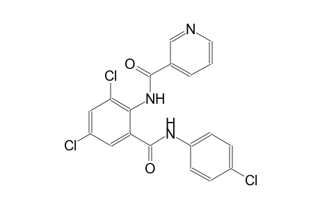 N-{2,4-dichloro-6-[(4-chloroanilino)carbonyl]phenyl}nicotinamide