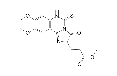 methyl 3-(8,9-dimethoxy-3-oxo-5-thioxo-2,3,5,6-tetrahydroimidazo[1,2-c]quinazolin-2-yl)propanoate