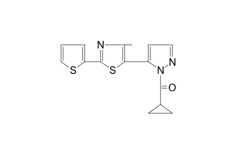 1-(cyclopropylcarbonyl)-5-[4-methyl-2-(2-thienyl)-5-thiazolyl]pyrazole