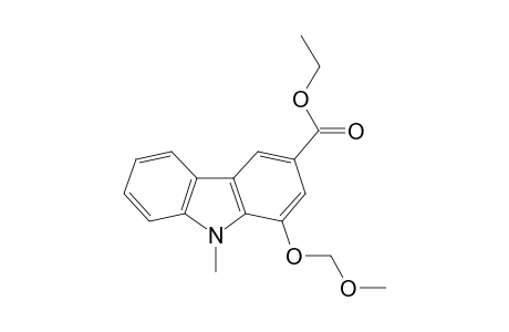 1-(methoxymethoxy)-9-methyl-carbazole-3-carboxylic acid ethyl ester