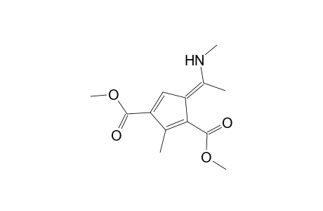 1,3-Cyclopentadiene-1,3-dicarboxylic acid, 2-methyl-5-[1-(methylamino)ethylidene]-, dimethyl ester