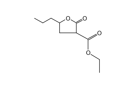 2-oxo-5-propyltetrahydro-3-furoic acid, ethyl ester