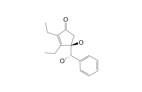 (ANTI)-2,3-DIETHYL-4-HYDROXY-4-(1-HYDROXY-1-PHENYLMETHYL)-CYCLOPENT-2-ENONE