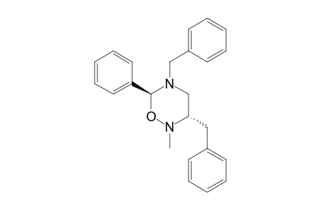 trans-3,5-Dibenzyl-2-methyl-6-phenyl-1,2,5-oxadiazinane