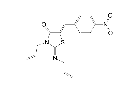 (2Z,5Z)-3-allyl-5-(4-nitrobenzylidene)-2-[(Z)-2-propenylimino]-1,3-thiazolidin-4-one