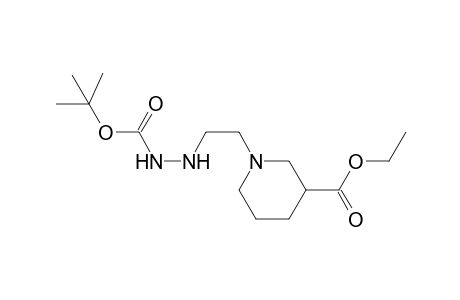 1-[2-(2-tert-Butoxycarbonylhydrazino)ethyl]piperidine-3-carboxylic acid ethyl ester