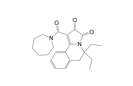 5,5-diethyl-1-(hexahydro-1H-azepin-1-ylcarbonyl)-5,6-dihydropyrrolo[2,1-a]isoquinoline-2,3-dione