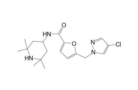 2-furancarboxamide, 5-[(4-chloro-1H-pyrazol-1-yl)methyl]-N-(2,2,6,6-tetramethyl-4-piperidinyl)-