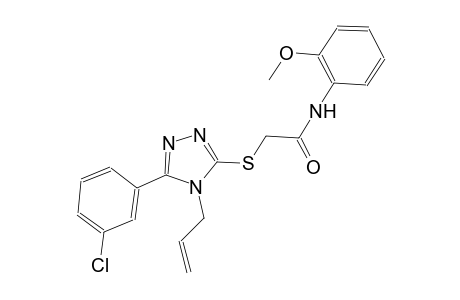 2-{[4-allyl-5-(3-chlorophenyl)-4H-1,2,4-triazol-3-yl]sulfanyl}-N-(2-methoxyphenyl)acetamide