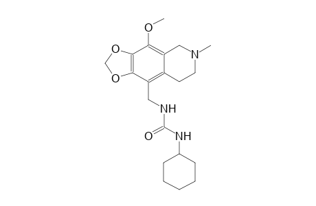 urea, N-cyclohexyl-N'-[(5,6,7,8-tetrahydro-4-methoxy-6-methyl[1,3]dioxolo[4,5-g]isoquinolin-9-yl)methyl]-