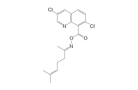 5-Hepten-2-one, 6-methyl-, O-[(3,7-dichloro-8-quinolinyl)carbonyl]oxime, (E)-