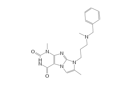1H-imidazo[2,1-f]purine-2,4(3H,8H)-dione, 1,7-dimethyl-8-[3-[methyl(phenylmethyl)amino]propyl]-