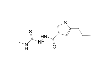 N-methyl-2-[(5-propyl-3-thienyl)carbonyl]hydrazinecarbothioamide