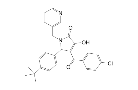 2H-pyrrol-2-one, 4-(4-chlorobenzoyl)-5-[4-(1,1-dimethylethyl)phenyl]-1,5-dihydro-3-hydroxy-1-(3-pyridinylmethyl)-