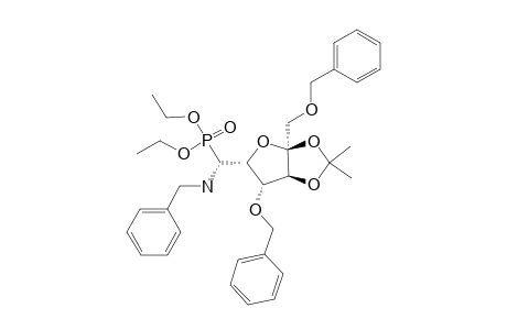 (6S)-1,4-DI-O-BENZYL-6-BENZYLAMINO-6-DEOXY-2,3-O-ISOPROPYLIDENE-6-C-DIETHYLPHOSPHONO-ALPHA-L-SORBOFURANOSIDE