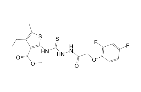 methyl 2-[({2-[(2,4-difluorophenoxy)acetyl]hydrazino}carbothioyl)amino]-4-ethyl-5-methyl-3-thiophenecarboxylate