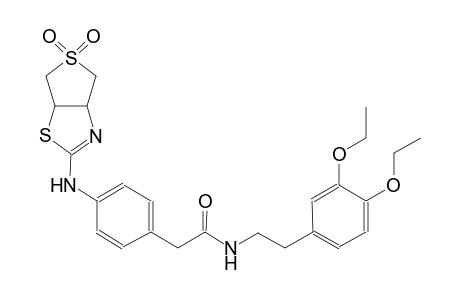 benzeneacetamide, 4-[(3a,4,6,6a-tetrahydro-5,5-dioxidothieno[3,4-d]thiazol-2-yl)amino]-N-[2-(3,4-diethoxyphenyl)ethyl]-