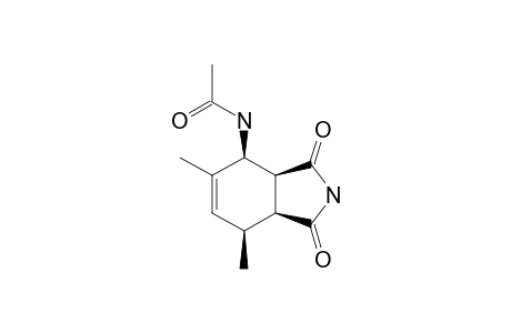 4N-ACETYLAMINO-5,7-DIMETHYL-CIS-3A,4,7,7A-TETRAHYDROISOINDOLE-1,3-DIONE