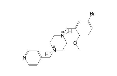 1-(5-bromo-2-methoxybenzyl)-4-(4-pyridinylmethyl)piperazinediium