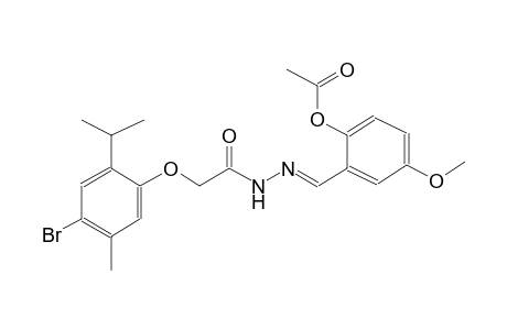acetic acid, [4-bromo-5-methyl-2-(1-methylethyl)phenoxy]-, 2-[(E)-[2-(acetyloxy)-5-methoxyphenyl]methylidene]hydrazide