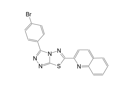 quinoline, 2-[3-(4-bromophenyl)[1,2,4]triazolo[3,4-b][1,3,4]thiadiazol-6-yl]-