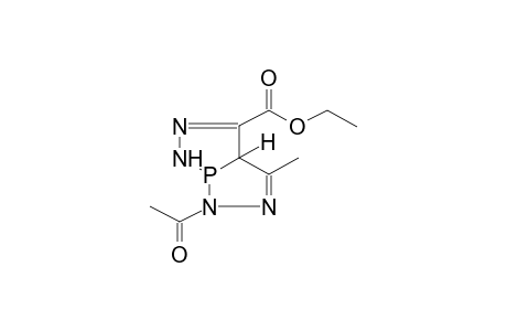 2-ACETYL-6-CARBETHOXY-4-METHYL-1-PHOSPHA-2,3,7,8-TETRAAZABICYCLO[3.3.0]OCTADIENE-3,6