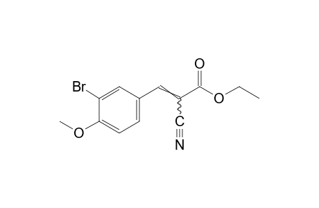 3-bromo-alpha-cyano-4-methoxycinnamic acid, ethyl ester