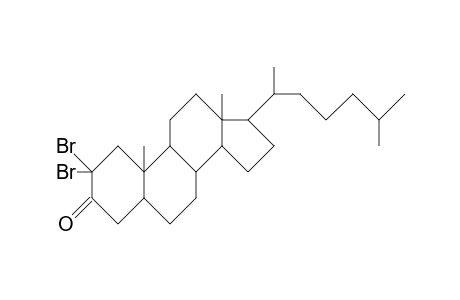 2,2-Dibromo-5a-cholestan-3-one