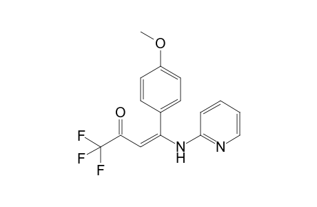 N-[1-(4-Methoxyphenyl)-3-oxo-4,4,4-trifluorobut-1-en-1-yl]-2-aminopyridine