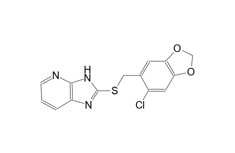 3H-imidazo[4,5-b]pyridine, 2-[[(6-chloro-1,3-benzodioxol-5-yl)methyl]thio]-