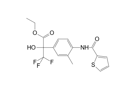 Benzeneacetic acid, .alpha.-hydroxy-3-methyl-4-[(2-thienylcarbonyl)amino]-.alpha.-(trifluoromethyl)-, ethyl ester