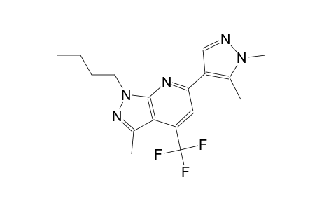 1-butyl-6-(1,5-dimethyl-1H-pyrazol-4-yl)-3-methyl-4-(trifluoromethyl)-1H-pyrazolo[3,4-b]pyridine